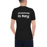 WB4L "Consistency is Key" Unisex Short Sleeve V-Neck T-Shirt